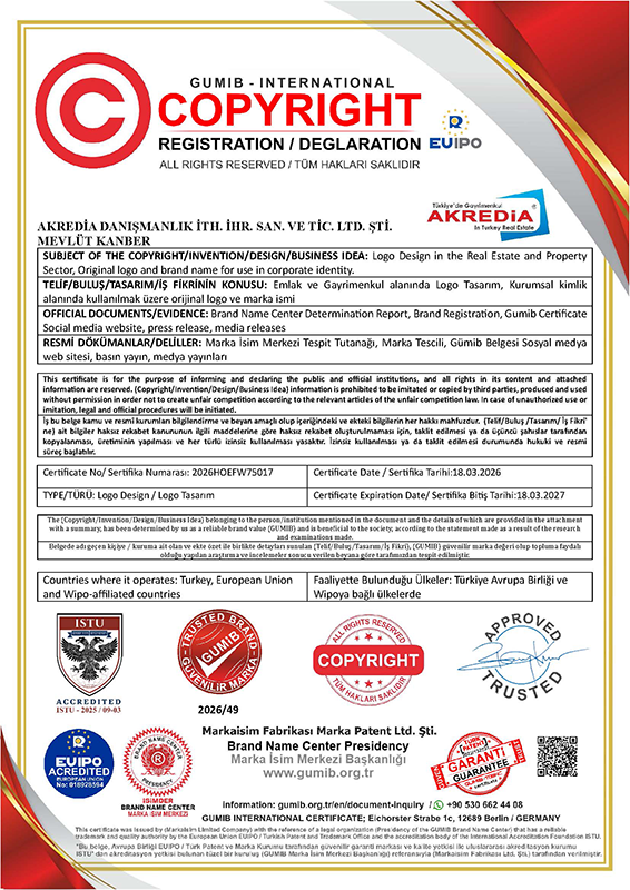 AKREDİA COPYRİGHT BELGESİ